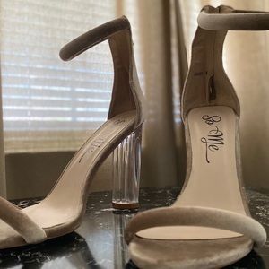 Nude Perspex Heels 😍
